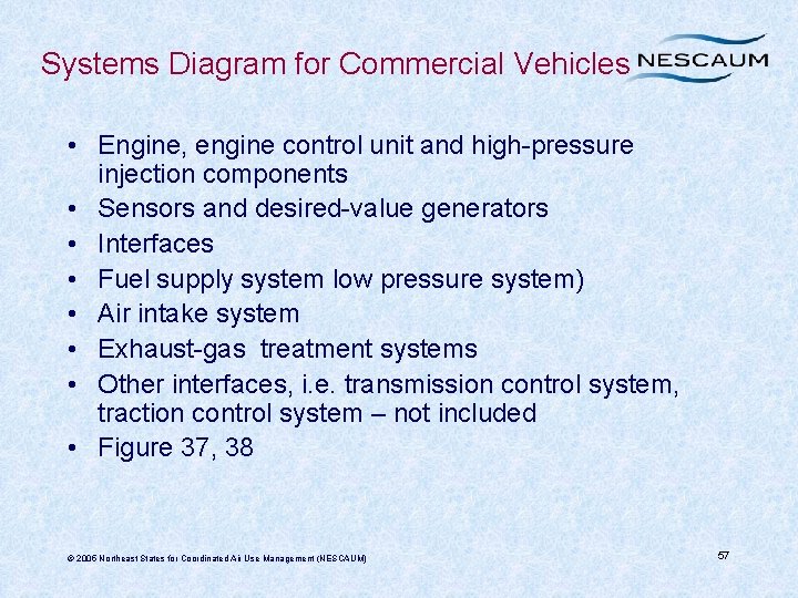 Systems Diagram for Commercial Vehicles • Engine, engine control unit and high-pressure injection components