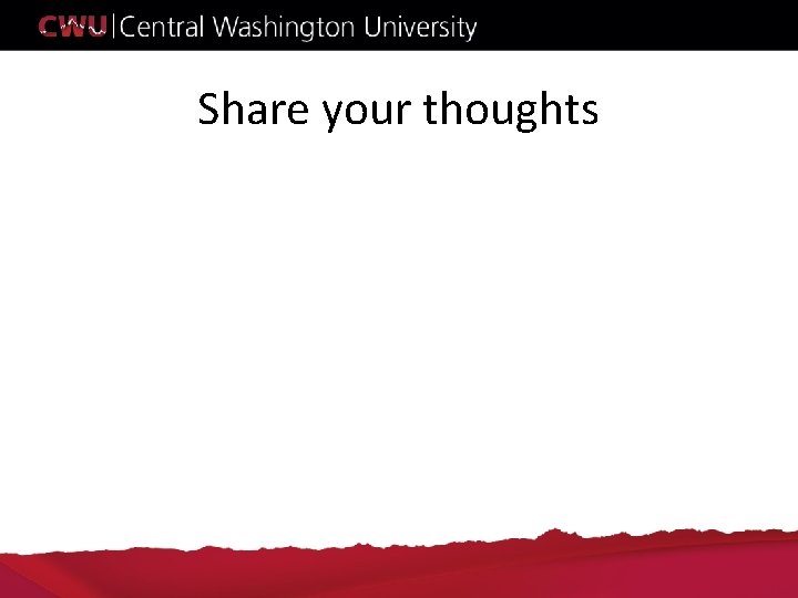 Share your thoughts Share your thoughts