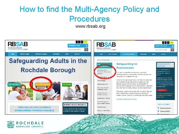 How to find the Multi-Agency Policy and Procedures www. rbsab. org 