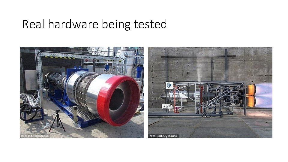 Real hardware being tested Real hardware being tested