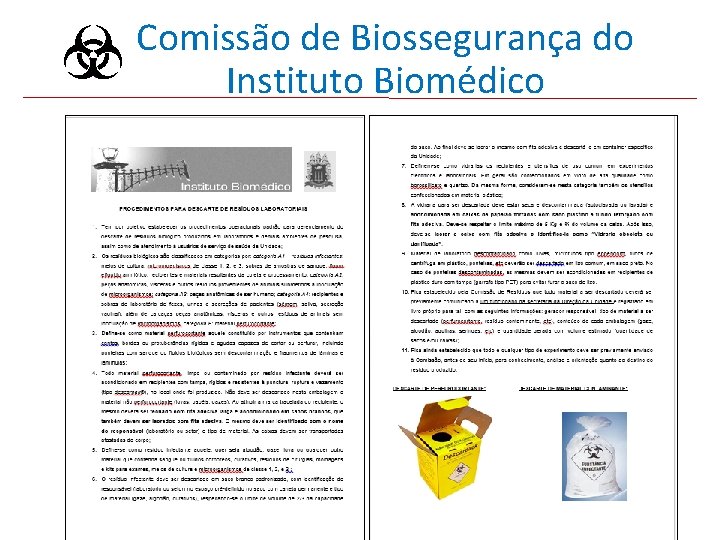 Comissão de Biossegurança do Instituto Biomédico 