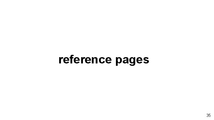 reference pages 35 reference pages 35