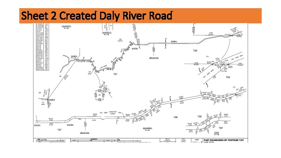 Sheet 2 Created Daly River Road 