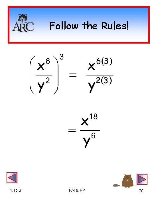 Follow the Rules! 4. 1 b S KM & PP 20 