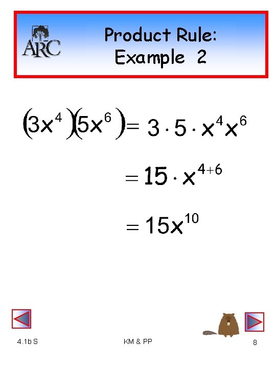 Product Rule: Example 2 4. 1 b S KM & PP 8 