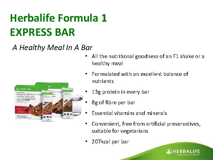 Herbalife Formula 1 EXPRESS BAR A Healthy Meal In A Bar • All the