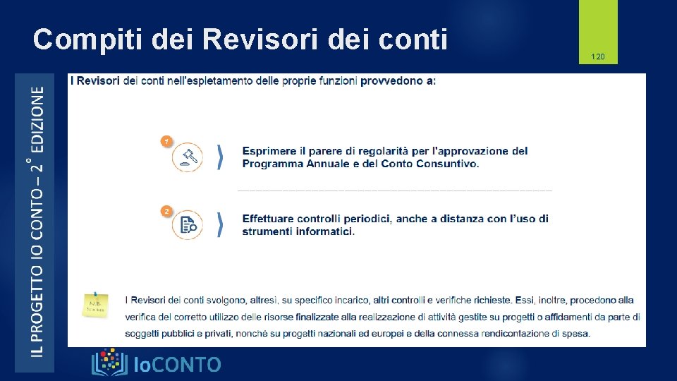 Compiti dei Revisori dei conti 120 