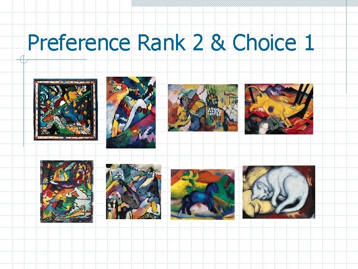 Preference Rank 2 & Choice 1 
