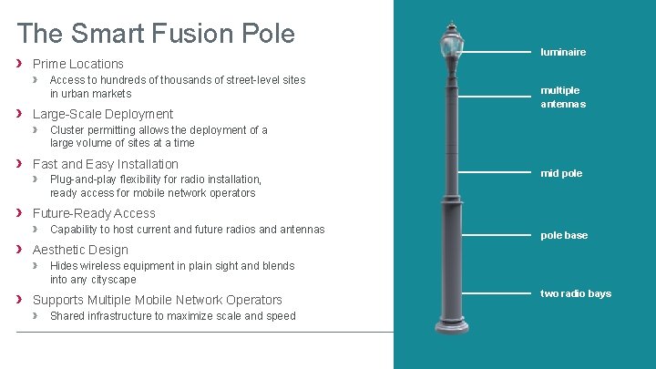 The Smart Fusion Pole › › › Prime Locations › Access to hundreds of