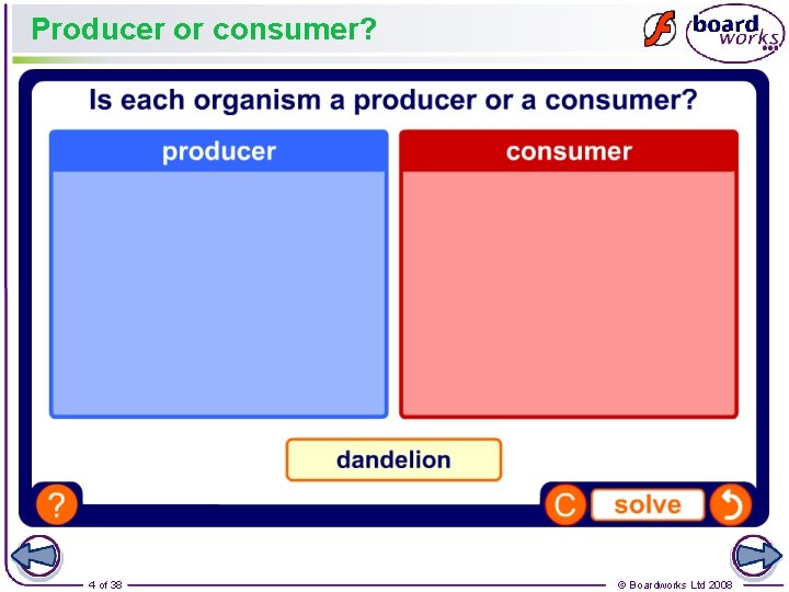 Producer or consumer? 4 of 38 © Boardworks Ltd 2008 