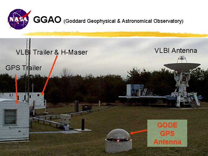 GGAO (Goddard Geophysical & Astronomical Observatory) VLBI Trailer & H-Maser VLBI Antenna GPS Trailer