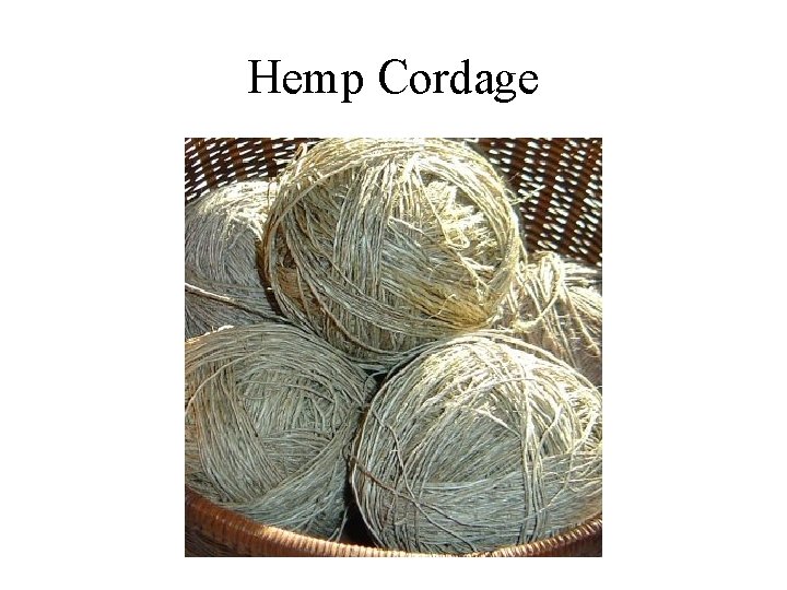 Hemp Cordage 