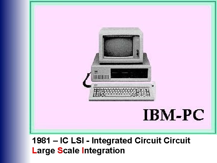 1981 – IC LSI - Integrated Circuit Large Scale Integration 