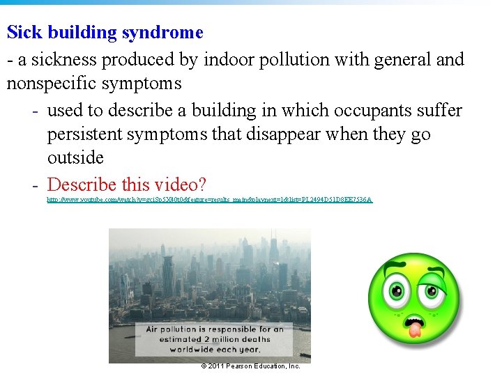 Sick building syndrome - a sickness produced by indoor pollution with general and nonspecific
