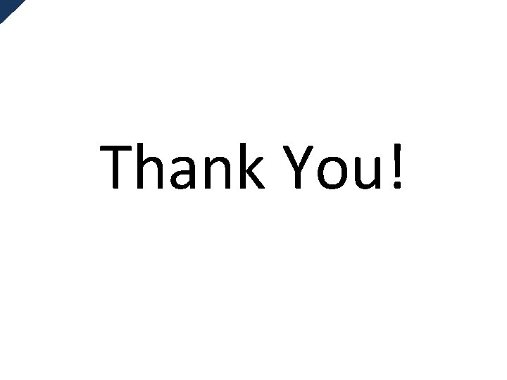 Thank You! 