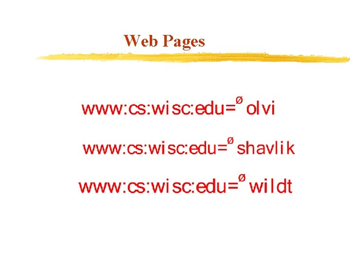 Web Pages 