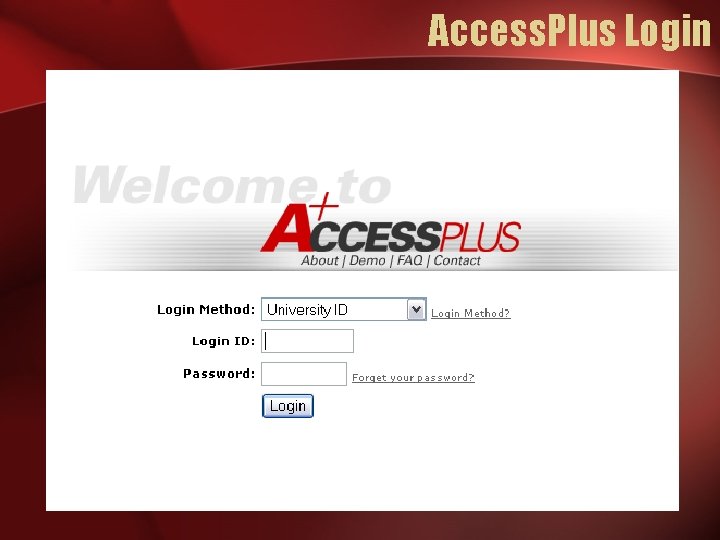Access. Plus Login 