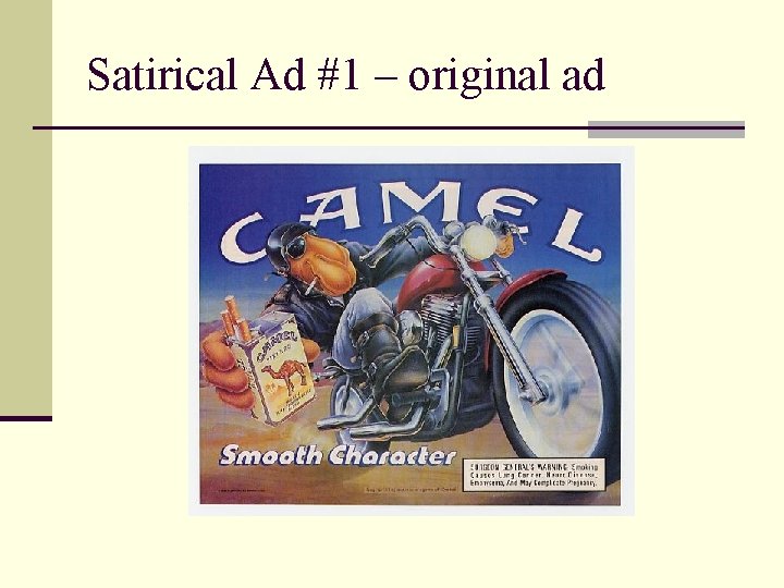 Satirical Ad #1 – original ad 