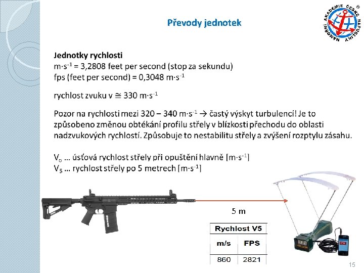 Převody jednotek 5 m 15 Převody jednotek 5 m 15