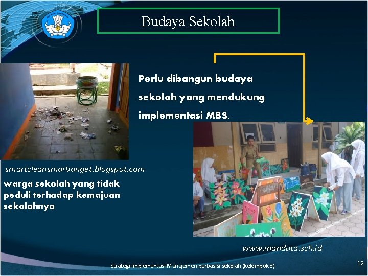 Budaya Sekolah Perlu dibangun budaya sekolah yang mendukung implementasi MBS, smartcleansmarbanget. blogspot. com warga