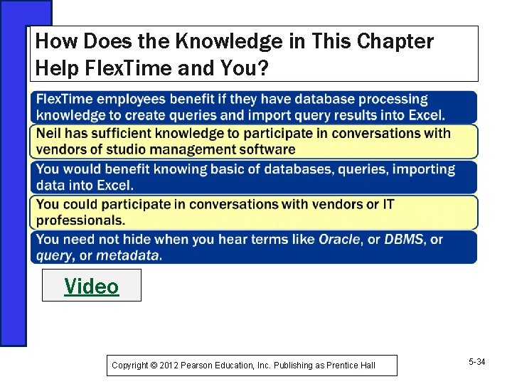 How Does the Knowledge in This Chapter Help Flex. Time and You? Video Copyright