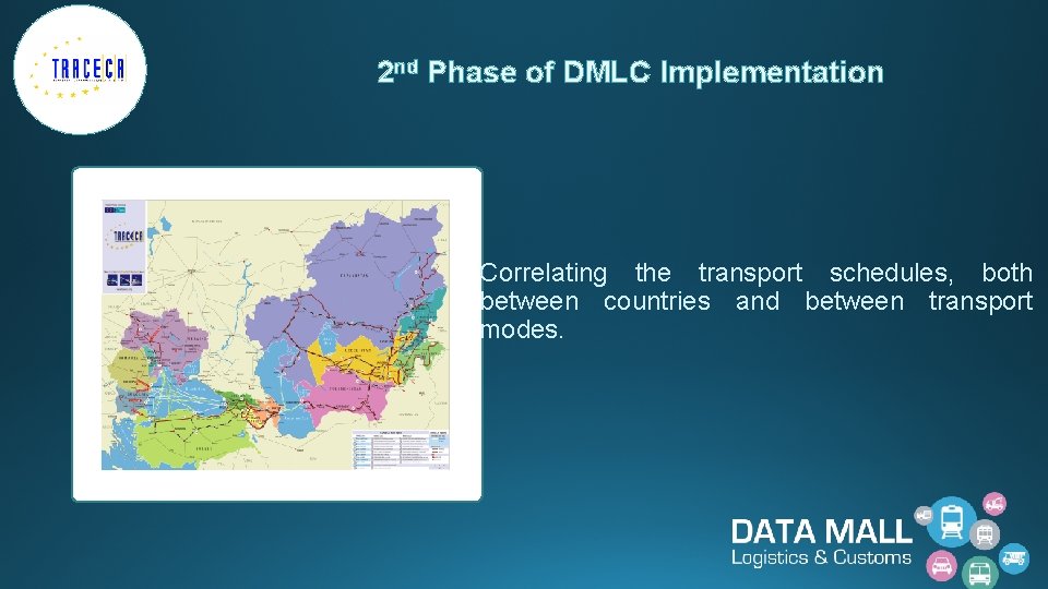 2 nd Phase of DMLC Implementation Correlating the transport schedules, both between countries and