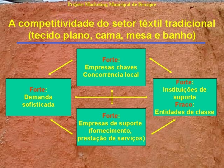 Projeto Marketing Municipal de Brusque A competitividade do setor têxtil tradicional (tecido plano, cama, Projeto Marketing Municipal de Brusque A competitividade do setor têxtil tradicional (tecido plano, cama,