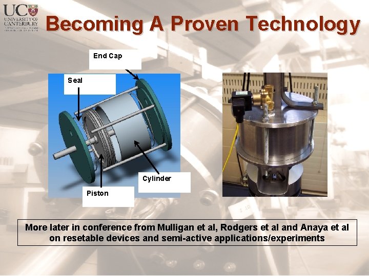 Becoming A Proven Technology End Cap Seal Cylinder Piston More later in conference from