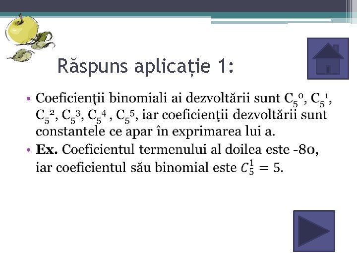Răspuns aplicație 1: • 