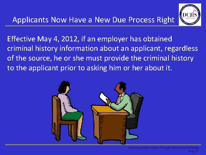 Applicants Now Have a New Due Process Right Effective May 4, 2012, if an