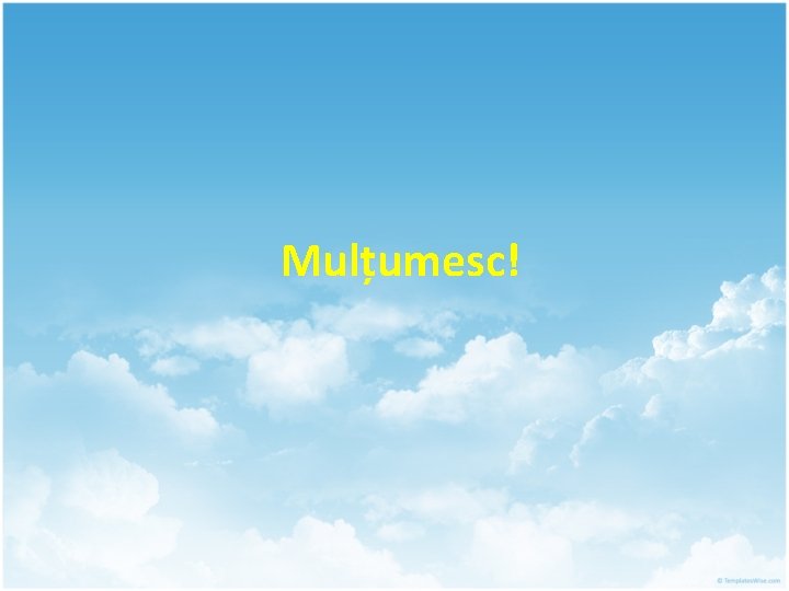 Mulțumesc! 