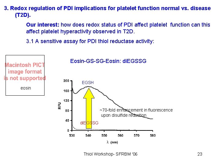 3. Redox regulation of PDI implications for platelet function normal vs. disease (T 2