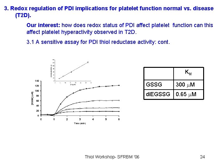 3. Redox regulation of PDI implications for platelet function normal vs. disease (T 2