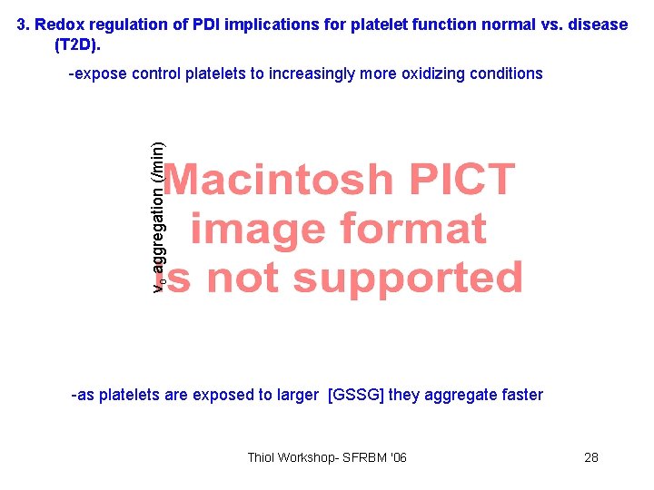 3. Redox regulation of PDI implications for platelet function normal vs. disease (T 2