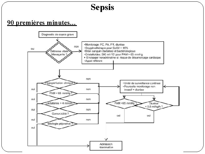 Sepsis 90 premières minutes… 