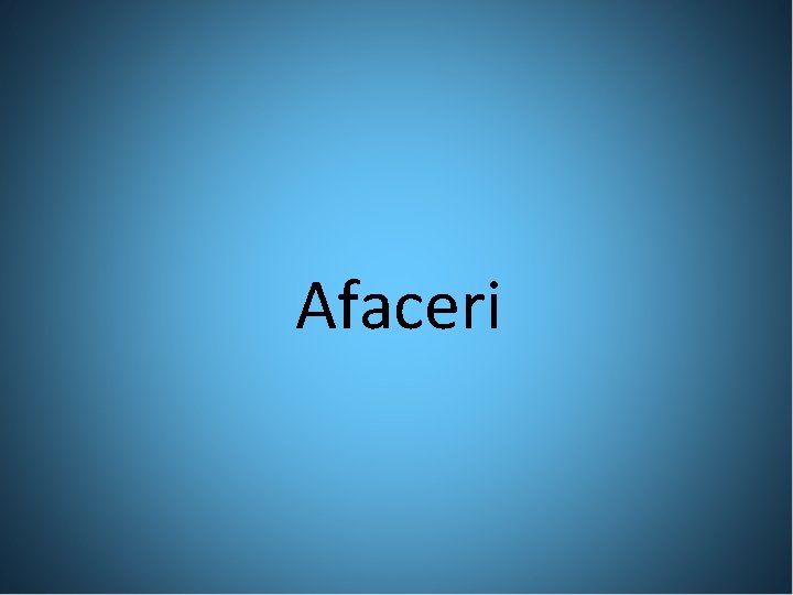 Afaceri 