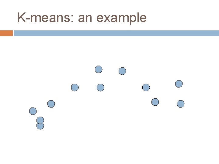 K-means: an example 