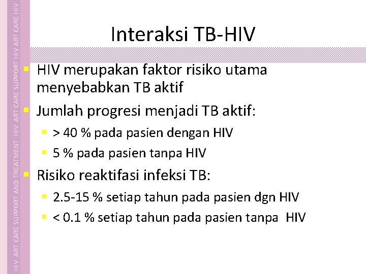  HIV ART CARE SUPPORT AND TREATMENT HIV ART CARE SUPPORT HIV ART CARE