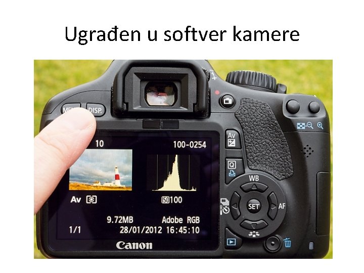 Ugrađen u softver kamere 