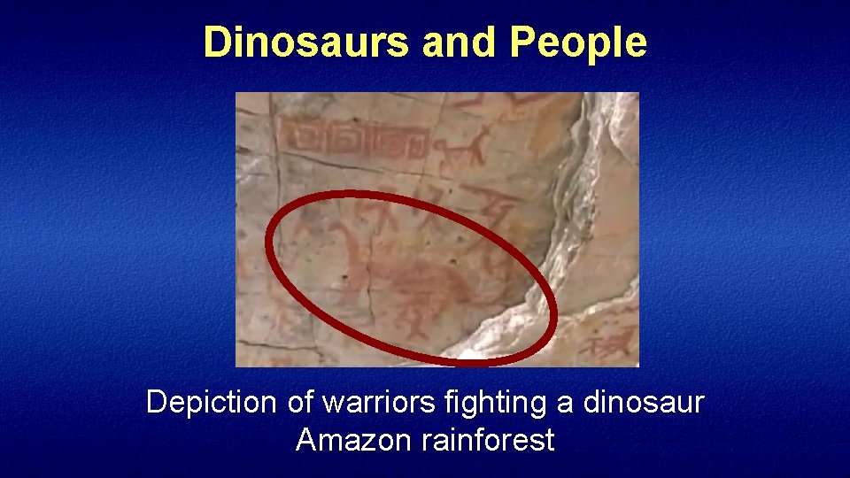 Dinosaurs and People Depiction of warriors fighting a dinosaur Amazon rainforest 