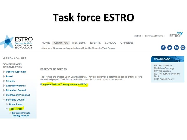 Task force ESTRO 