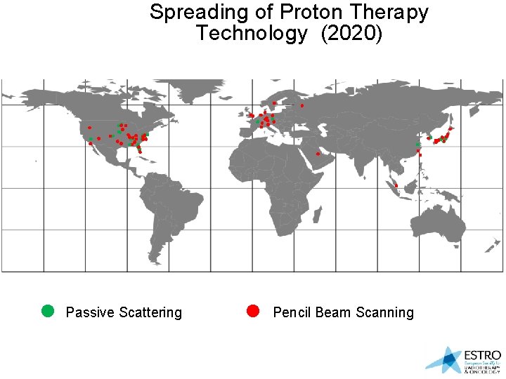 Spreading of Proton Therapy Technology (2020) Passive Scattering Pencil Beam Scanning 