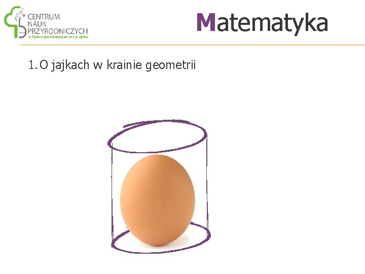 Matematyka 1. O jajkach w krainie geometrii 