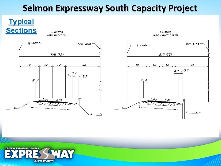 Selmon Expressway South Capacity Project Typical Sections 
