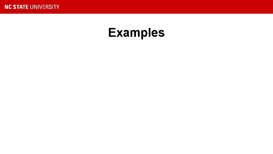Examples 