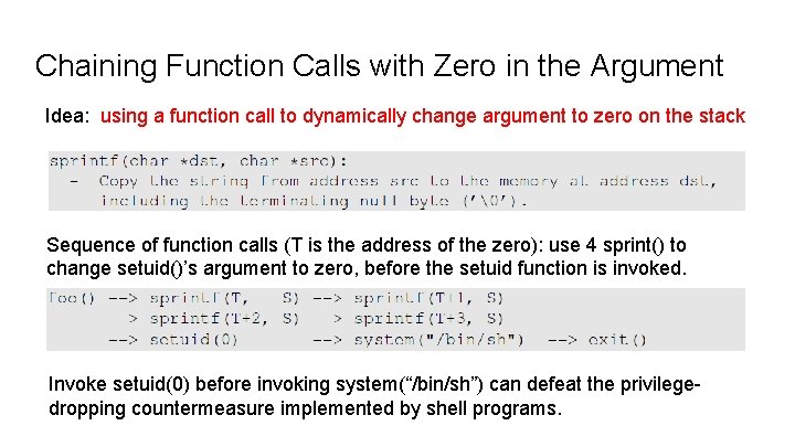 Chaining Function Calls with Zero in the Argument Idea: using a function call to Chaining Function Calls with Zero in the Argument Idea: using a function call to