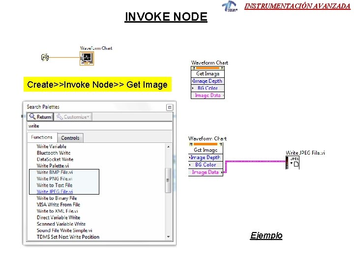 INVOKE NODE INSTRUMENTACIÓN AVANZADA Create>>Invoke Node>> Get Image Ejemplo INVOKE NODE INSTRUMENTACIÓN AVANZADA Create>>Invoke Node>> Get Image Ejemplo