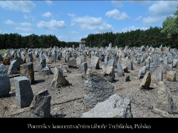 Pomník v koncentračním táboře Treblinka, Polsko 