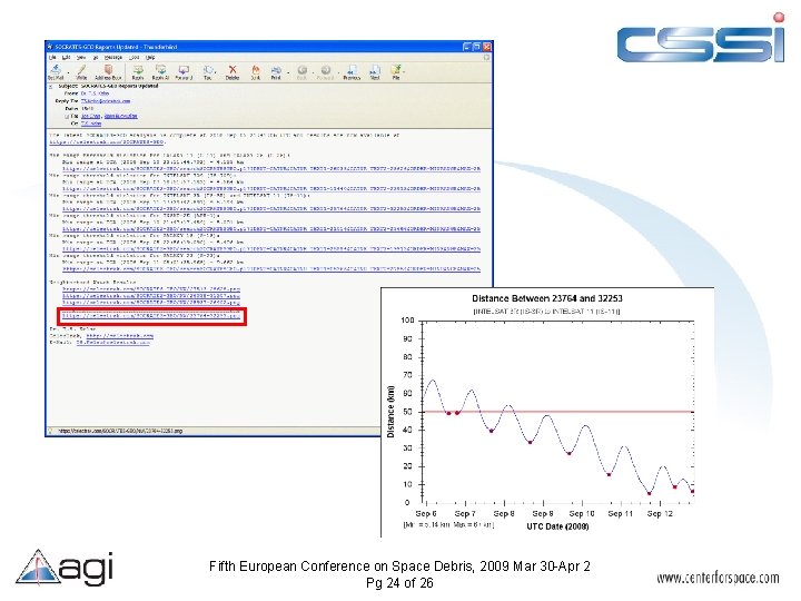 Fifth European Conference on Space Debris, 2009 Mar 30 -Apr 2 Pg 24 of