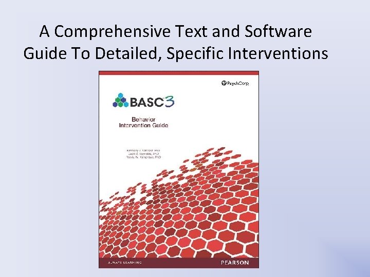 A Comprehensive Text and Software Guide To Detailed, Specific Interventions A Comprehensive Text and Software Guide To Detailed, Specific Interventions